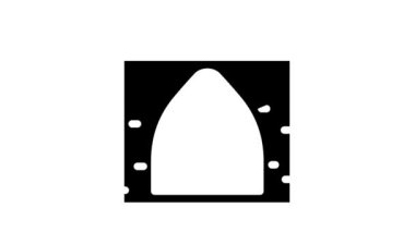 Antik şato sembolü canlandırmasının penceresi