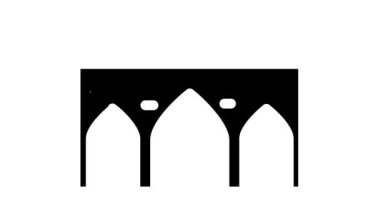 su kemeri antik yapı sembolü animasyonu