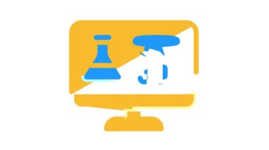 Kimya çevrimiçi ders rengi canlandırması