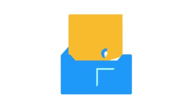 İleti rengi simgesi canlandırmalı zarf