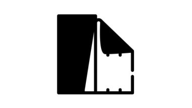 Duvar kağıdı ev yenileme siyah simge canlandırması