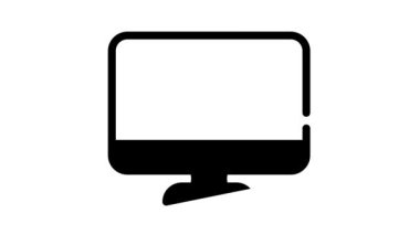 tasarım odası bilgisayar programı siyah simge canlandırması