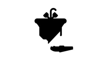 boru onarımı siyah simge canlandırması