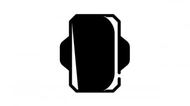 bebek yeni doğmuş siyah simge canlandırması