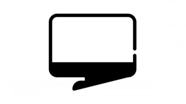 çevrimiçi eğitim kabinesi siyah simge canlandırması için erişim parolası