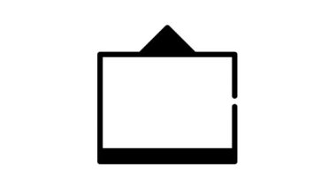 Siyah simge canlandırmasına sahip planlama ve görevler masası