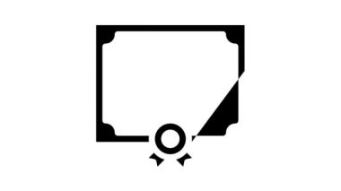 Üniversite diploması simge canlandırması