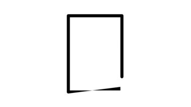 sürahi siyah simge canlandırması çiziyor