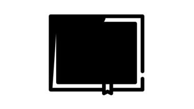 fantezi kitabı siyah simge canlandırması