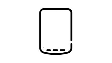 elektronik kitap okuma aygıtı siyah simge canlandırması