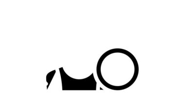 Nihai uçan disk plaj spor sembolü animasyonu