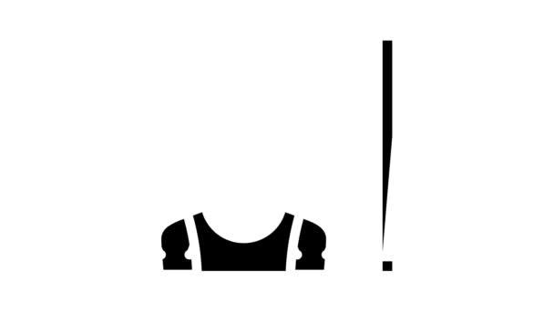 体操运动字形图标动画 — 图库视频影像