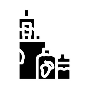 vape çeşnili mango sembolü vektör çizimi