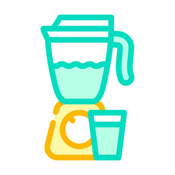 Smoothie Drink Farbsymbolvektor Smoothie Drink Schild Isolierte Symbolillustration — Stockvektor