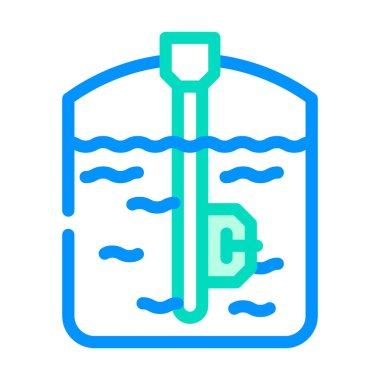 Kapasyonel sensör renk ikonu vektörü. Kapasite algılayıcı işareti. izole edilmiş sembol çizimi