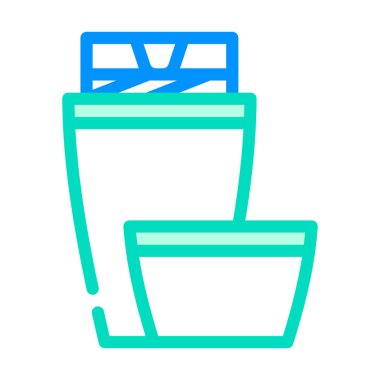 Termos aracı renk simgesi vektörü. Termos alet işareti. izole edilmiş sembol çizimi