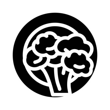 Vejetaryen diyet sembolü vektörü. Vejetaryen diyeti. izole edilmiş çizgi simgesi siyah illüstrasyon