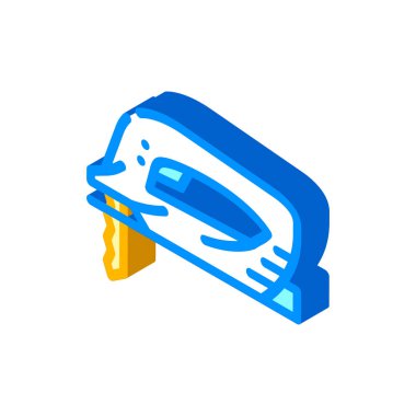 Yapboz aracı izometrik ikon vektörü. Yapboz işareti. izole edilmiş sembol çizimi