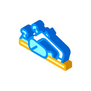 elektrik planör aracı izometrik ikon vektörü. Elektrikli planör tabelası. izole edilmiş sembol çizimi