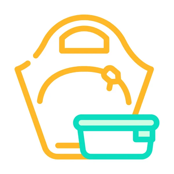 Lunchbox 아이콘 도시락 고립된 상징적 — 스톡 벡터