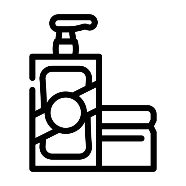 Balm Για Διάνυσμα Εικονιδίου Γραμμής Μαλλιών Βάλσαμο Για Σημάδι Μαλλιών — Διανυσματικό Αρχείο