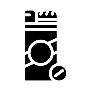 Şekerin yerine simge vektörü. Şekerle yer değiştirme işareti. izole edilmiş çizgi simgesi siyah illüstrasyon