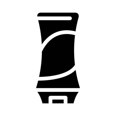 Saç kabartma ikonu vektörü için şampuan. Saç tabelası için şampuan. izole edilmiş çizgi simgesi siyah illüstrasyon