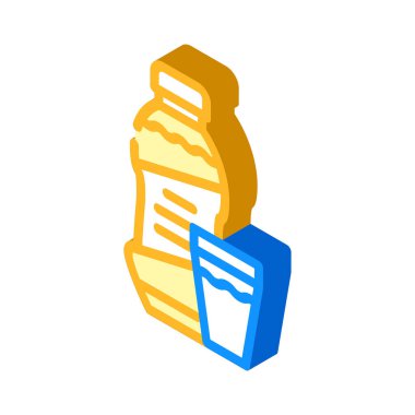 Şurup konserve yiyecek izometrik ikon vektörü. Şurup konserve yiyecek işareti. izole edilmiş sembol çizimi