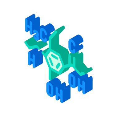 Formül gıda katkı maddeleri izometrik ikon vektörü. Formül gıda katkı maddeleri. izole edilmiş sembol çizimi