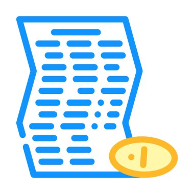 Komut hapları renk ikonu vektörü. Talimat hapı işareti. izole edilmiş sembol çizimi