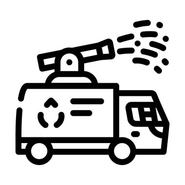 su jeti protesto hattı ikon vektör çizimi