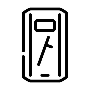 kalkan ve baton protesto çizgisi vektör illüstrasyonu