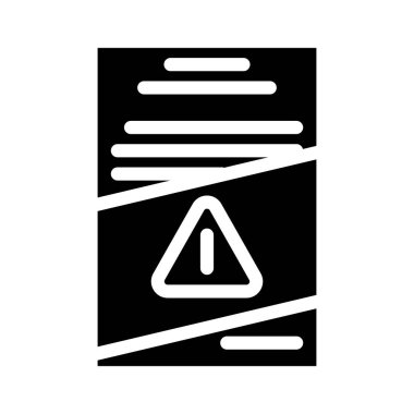 Broşür protesto buluşması glifin vektör illüstrasyonuName