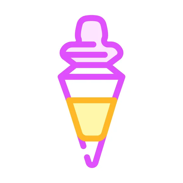 Botella tapón camarero color icono vector ilustración — Vector de stock
