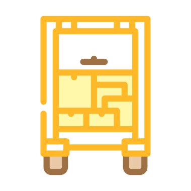 truck wholesale color icon vector illustration