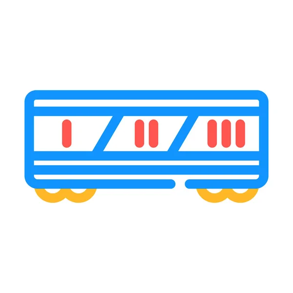 Division by class railway color icon vector illustration — ストックベクタ