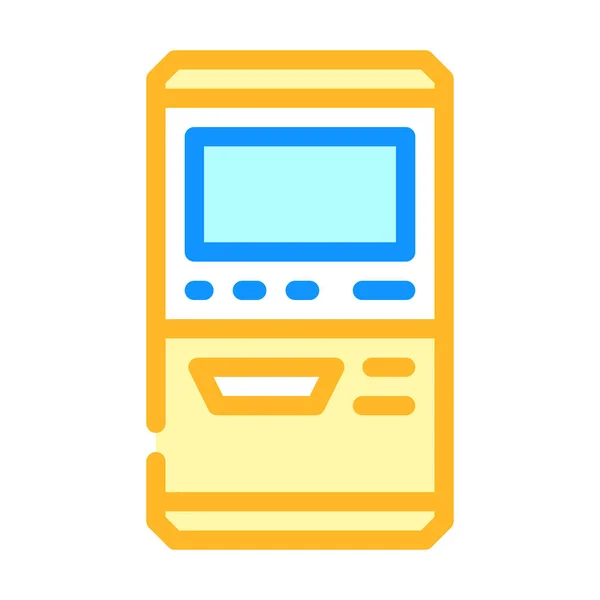 Terminal for buying ticket color icon vector illustration — ストックベクタ