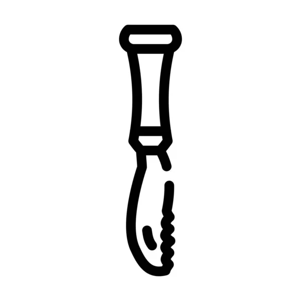 Bar knife bartender line icon vector illustration — стоковый вектор