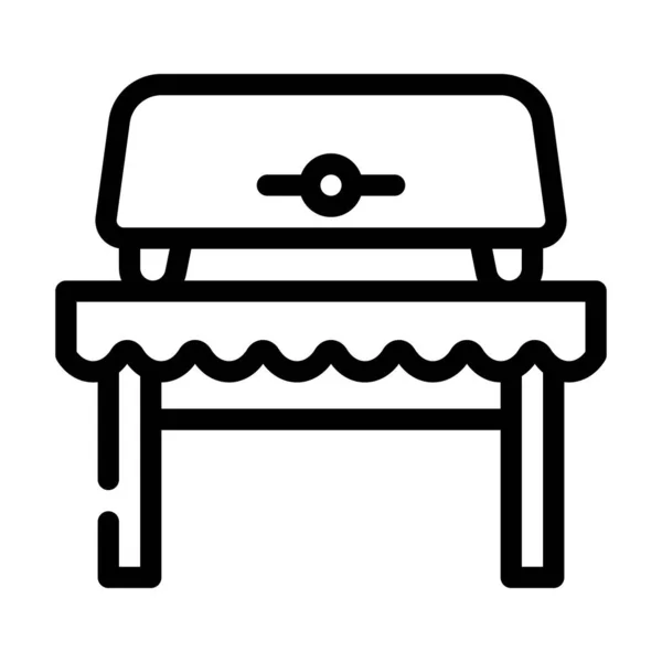 Bread toaster equipment line icon vector illustration — стоковый вектор