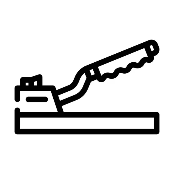 Handbrake car line icon vector illustration — Stock Vector