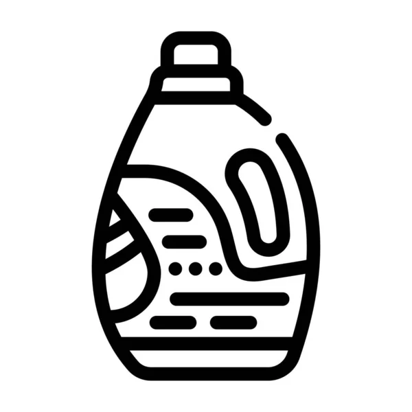 Gel for washing line icon vector illustration — Stockvektor