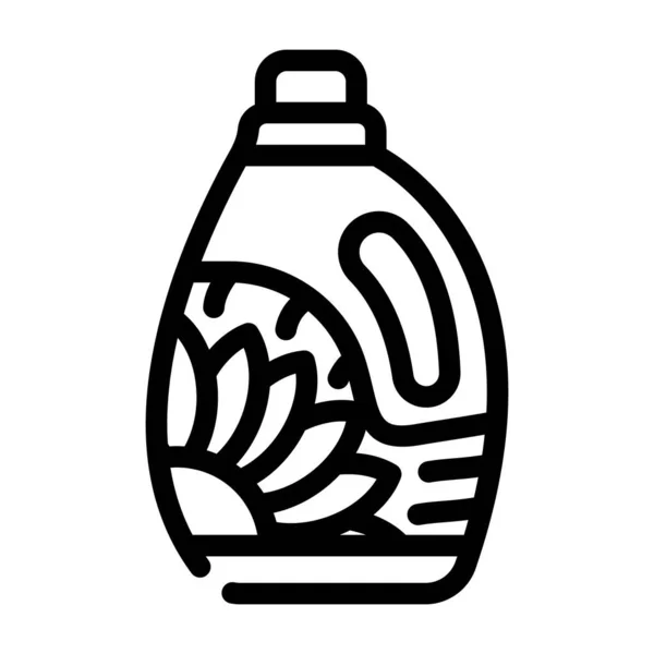 Bottle detergent line icon vector illustration — стоковый вектор
