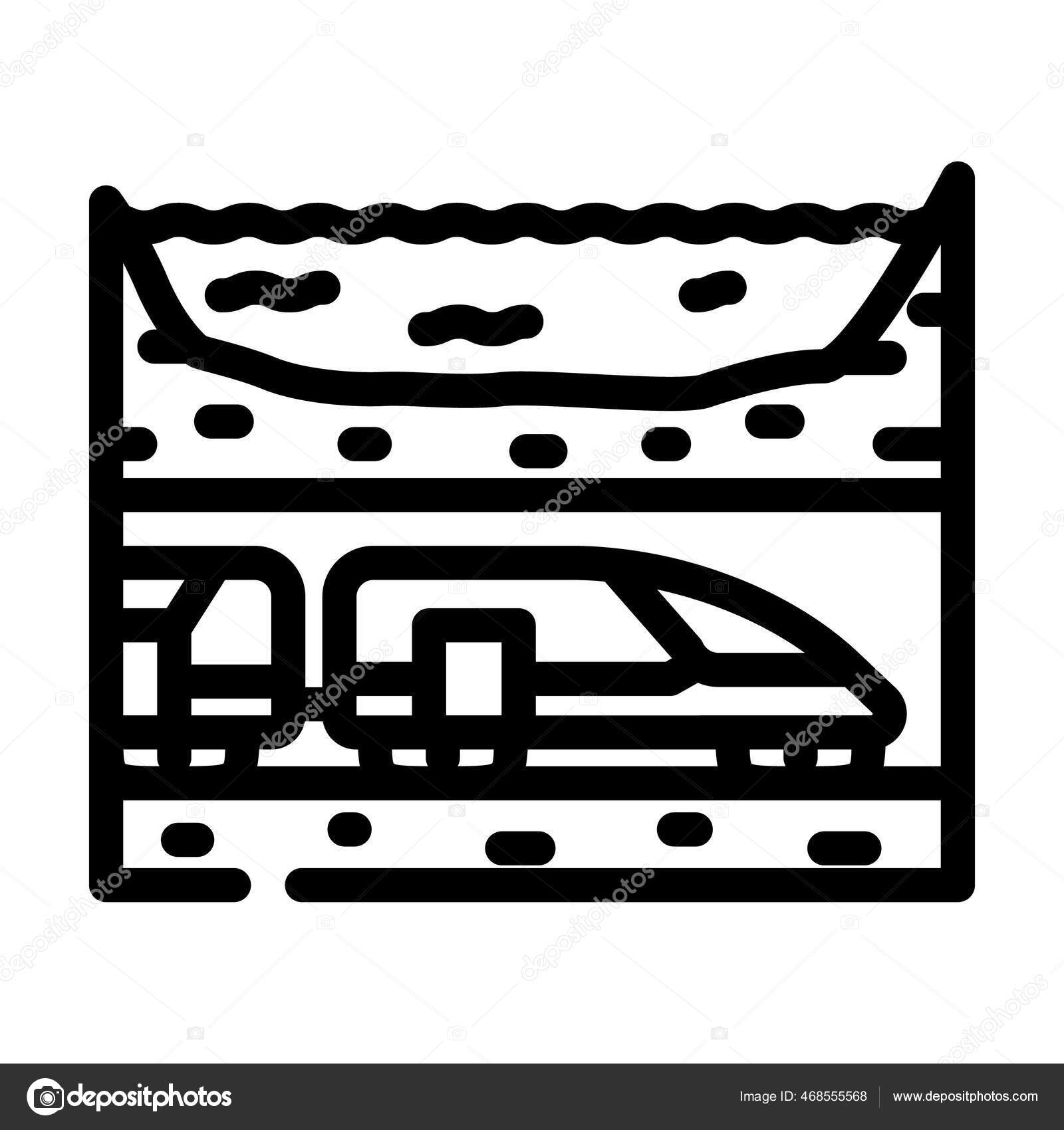 水中鉄道ストックベクター ロイヤリティフリー水中鉄道イラスト Depositphotos
