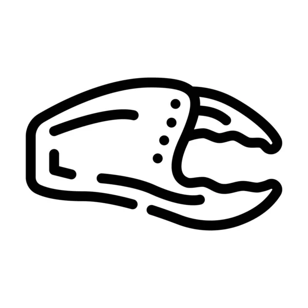 Crab claw line icon vector illustration — 스톡 벡터