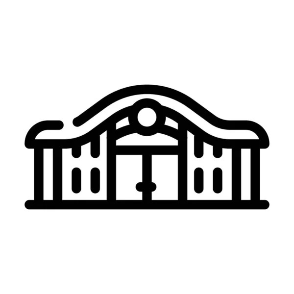 Railway station line icon vector illustration — Διανυσματικό Αρχείο