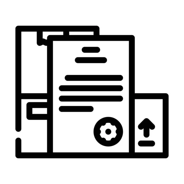 Documentation wholesale line icon vector illustration — Image vectorielle