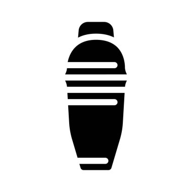 cocktail shaker bartender glyph icon vector illustration