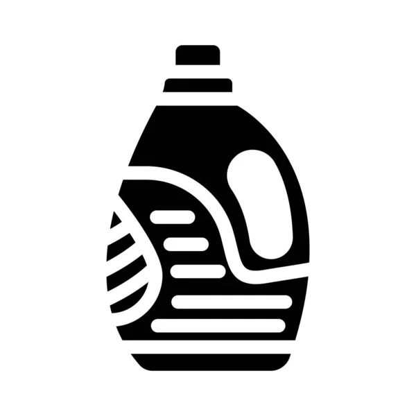 Gel zum Waschen von Glyphen-Icon-Vektorillustration — Stockvektor