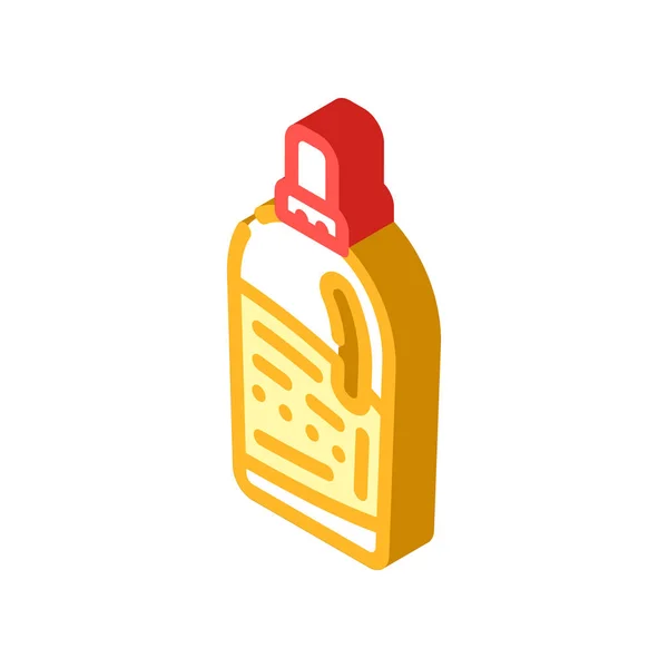 Bottle detergent isometric icon vector illustration — Stock Vector
