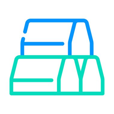 küreler malzeme renk ikonu vektör illüstrasyonunu oluşturur